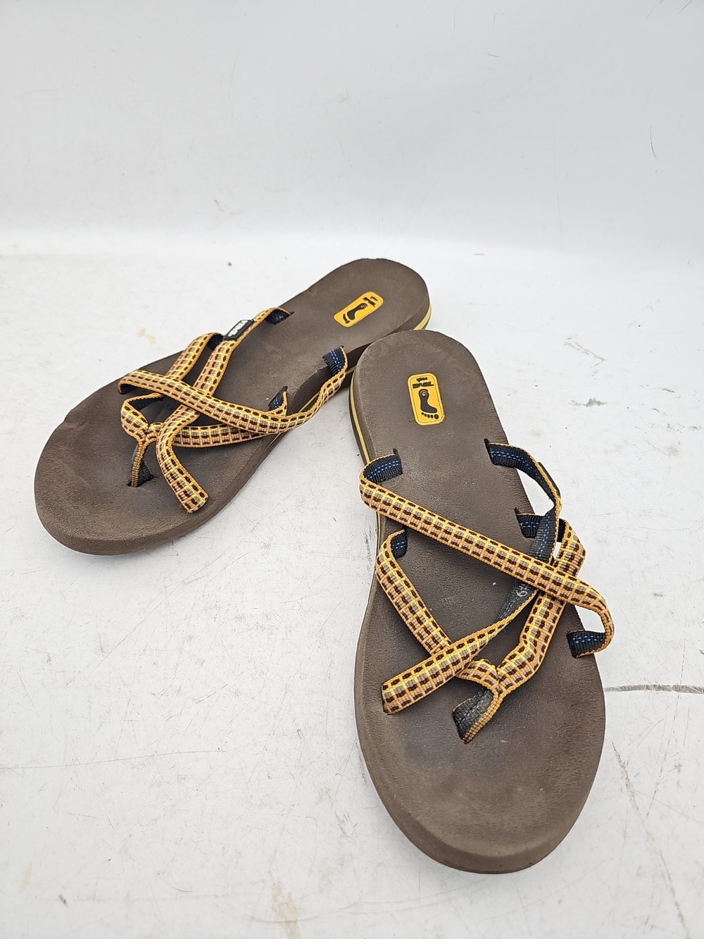 Teva Brown Patterned Strap Sandals